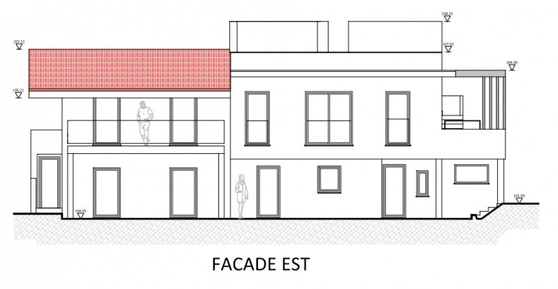 Réhabilitation d'une villa à Castellar, façade est
