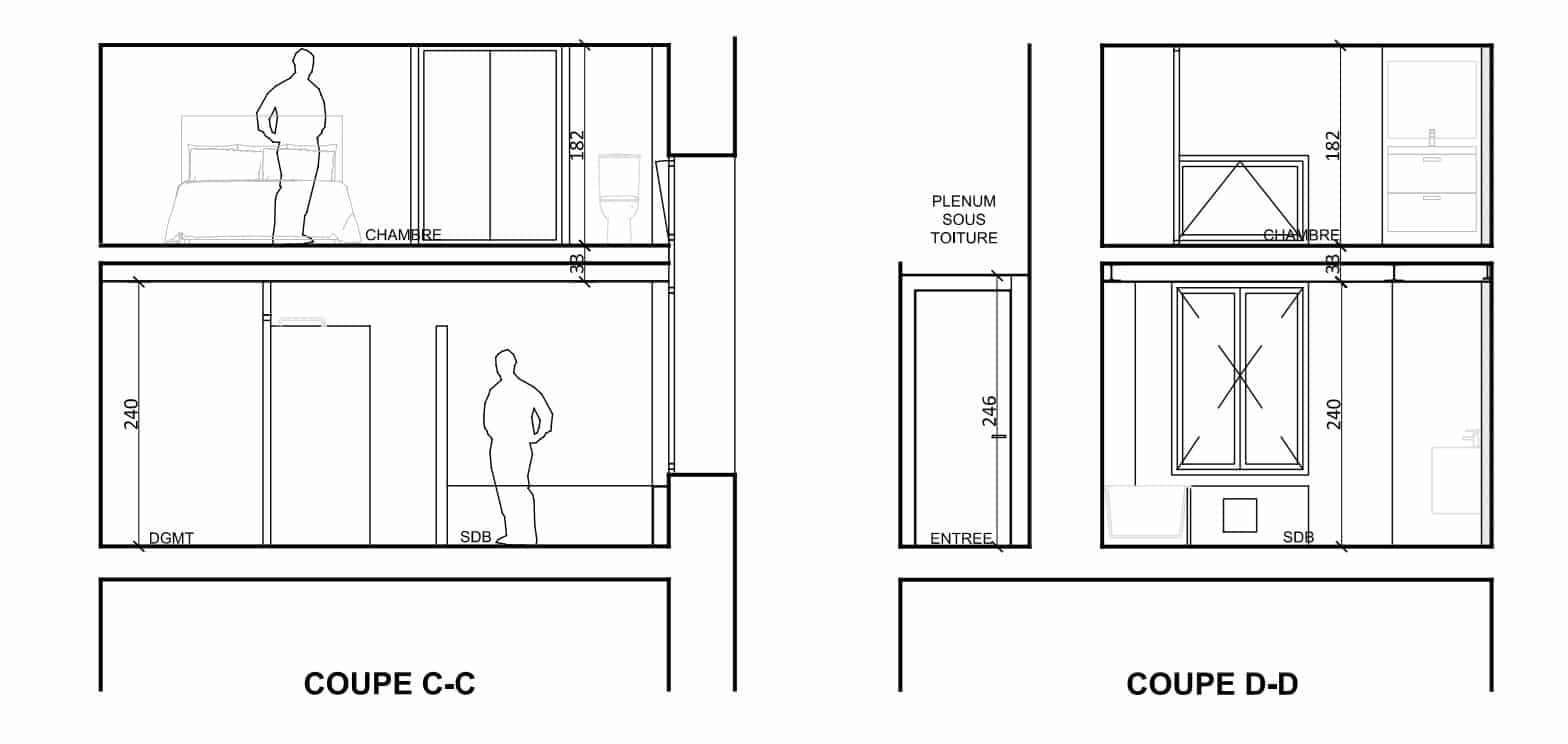 Aménagement d'un appartement en centre-ville de Menton