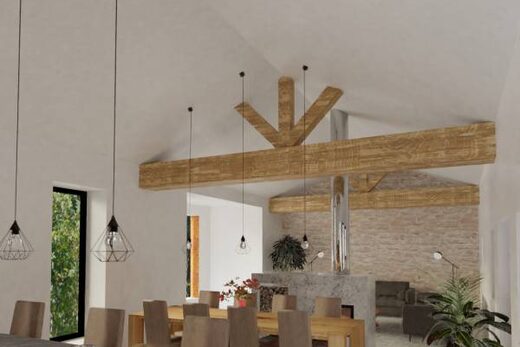 Transformation d&#8217;une bergerie et grange en habitation dans le Gard (30)