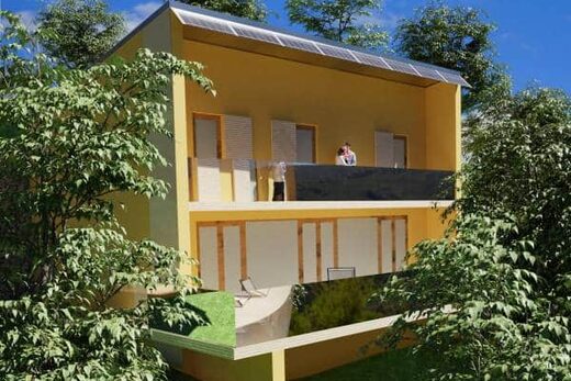 Projet de construction d&#8217;une maison individuelle passive sur deux niveaux à Gorbio (06)
