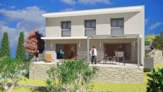 Villa&#x20;moderne&#x20;bioclimatique&#x20;avec&#x20;un&#x20;&#x00E9;tage&#x20;et&#x20;toit&#x20;plat,&#x20;une&#x20;grande&#x20;terrasse&#x20;et&#x20;une&#x20;piscine&#x20;&#x00E0;&#x20;Castellar&#x20;&#x28;Alpes&#x20;Maritimes&#x20;06&#x29;