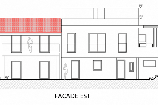 Réhabilitation d&#8217;un villa demandant une surélévation de toiture et la création d&#8217;un auvent au niveau de la nouvelle entrée à Castellar (Alpes Maritimes 06)